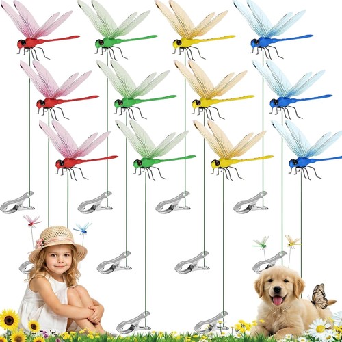 Dragonfly plant stake - 12,