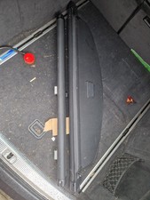 Audi A6 C6 2004 - 11 Parcel Shelf Luggage Load Cover Boot Dog Guard set OEM Blac