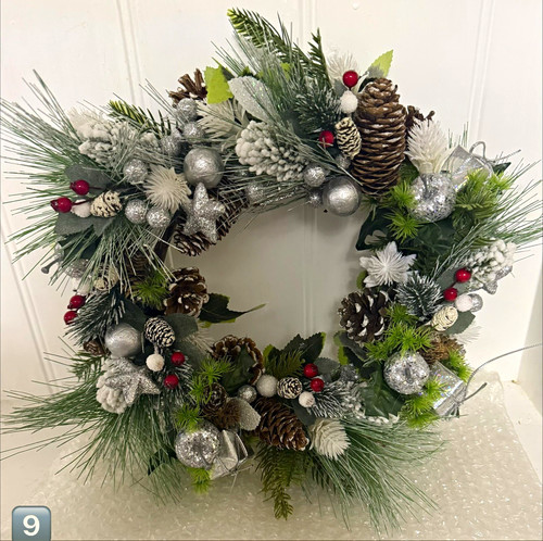 Handmade christmas wreath 30cm - christmas,