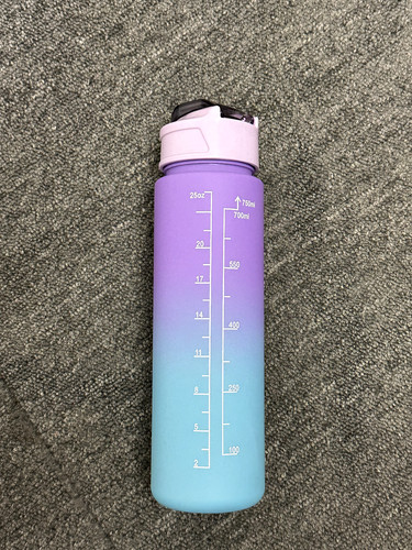Water bottle with straw - water,
