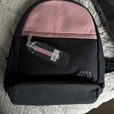 Jack Wills Portbury Backpack - Pink & Navy - New BNWT