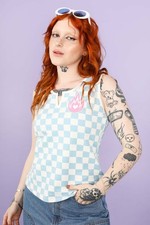 Hell Bunny Womens Alexis Top Medium UK 12