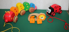 3 Wooden  Toys  Lady bird J