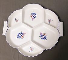 1950s Poole Pottery Crudite Platter Dip Hors D’Oeuvre Sectioned Serving Dish