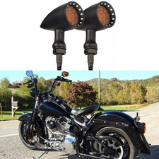 Motorcycle LED Bullet Turn Signal Lights For Harley Davidson Softail Dyna Glide