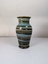 WOLD Routh Pottery Vase Hand Thrown & Painted, North Yorkshire Studio Pottery 