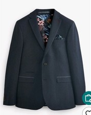 Next Navy Blue Slim Fit