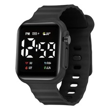 Electronic Watch Digital Display TPE Strap Watches For Student Kids