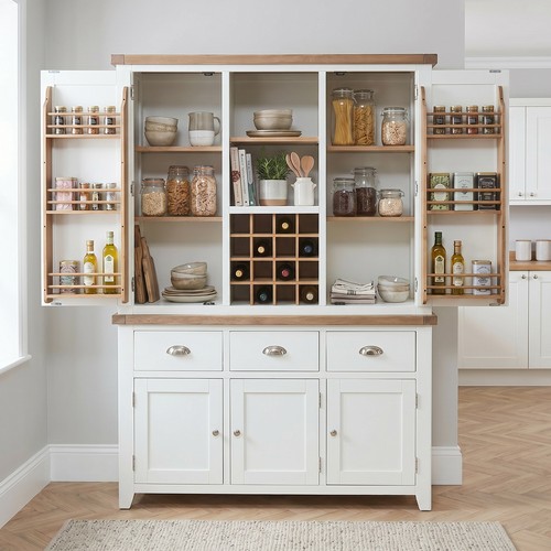 Pantry cupboard cheshire white - cupboard,