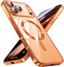 Shockproof Plating Magsafe Slim Case for iPhone 17 16 15 14 13 12 Pro Max Plus