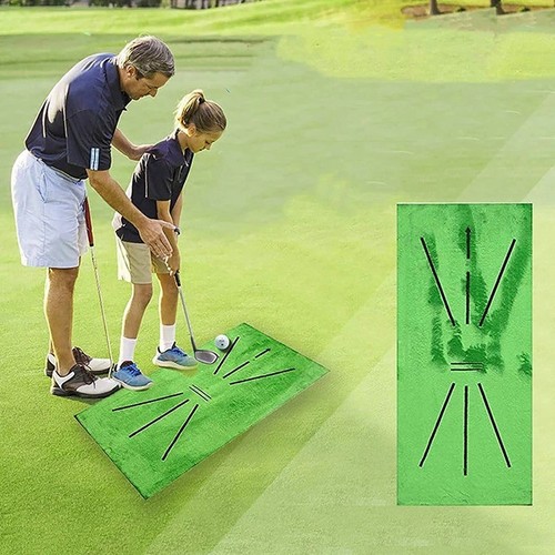 Foldable golf hitting - hitting, mat