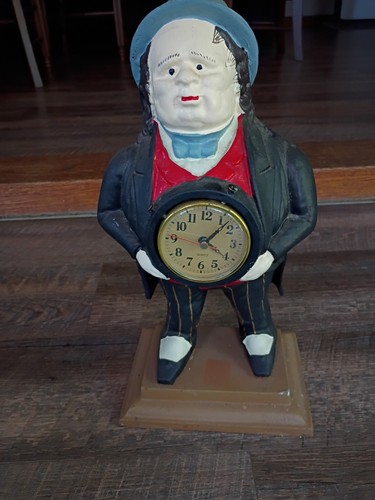 John bull cast iron clock - cast, good