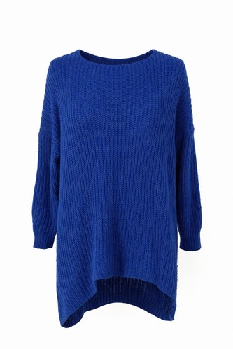 Oversized blue chunky - chunky, knit