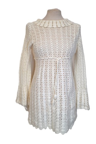 Vintage 60s hand crocheted - 60s,