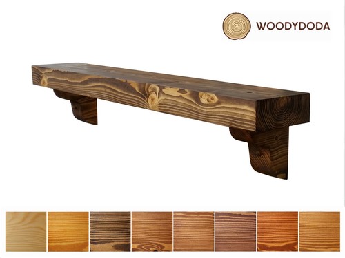 Solid pine beam mantle - solid,