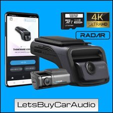 THINKWARE U3000 4K FRONT & 2K REAR DASHCAM, BUILT IN RADAR, BLUETOOTH, 64GB SD