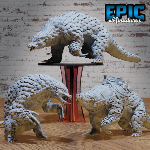 Giant armadillo mount - armadillo, 3d