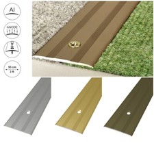 Anodised Aluminium Door Floor Trim 35mm x 0.93m Cover Strip Bar Threshold Carpet