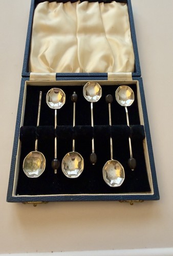 Vintage cased set - of, silver