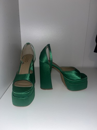 Ego green satin - , platform