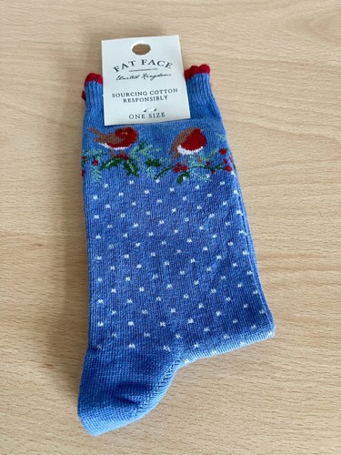 Bnwt fat face robin - face, socks
