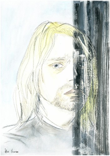 Kurt cobain watercolours - cobain,