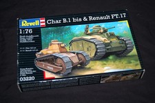 Revell 1/76 Scale Char B.1 bis and Renault FT-17 Tank 2x Model Kit Set