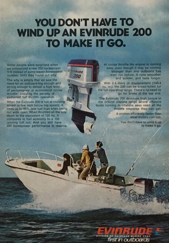 1976 evinrude 200 outboard - hp,