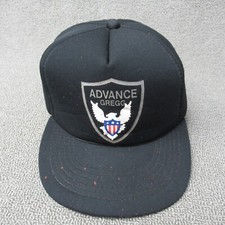 Vintage Security Guard Hat Cap Snapback 80s Eagle Shield Advance Gregg Yupoong *