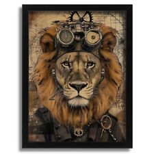 Steampunk Lion Art Print