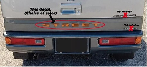 Rear hatch decal fits - hatch,