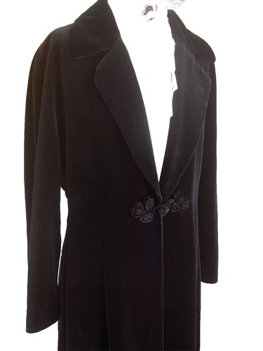 Vintage velvet coat - velvet,