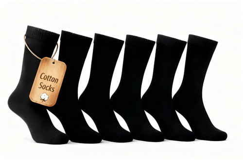 Pairs ladies cotton socks - cotton,