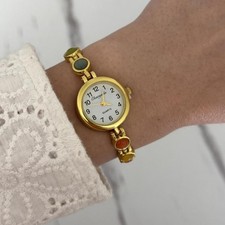 Gold plated multicoloured