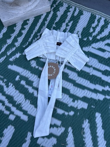 Mini rodini white ruffle - white,