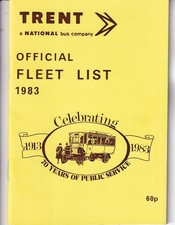 TRENT FLEET LIST BOOK - 1983
