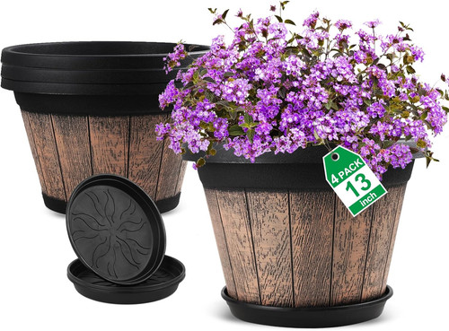 Large plastic plant pots - plant, set