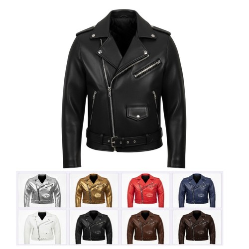 Men motorcycle leather - men's,