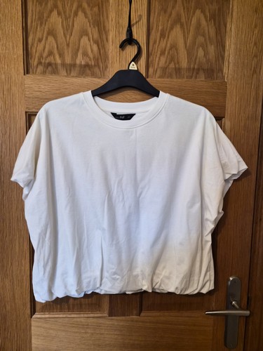 Cream bubble hem top - cream,