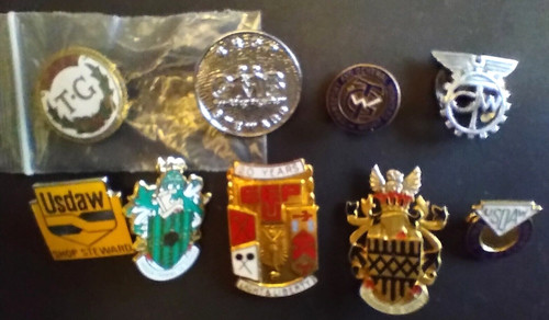 Union badges vintage modern - union,