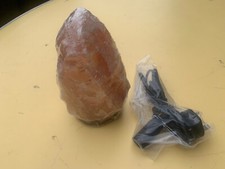 New Large 2.7kg Rock salt crystal lamp on wooden base BRE090622C