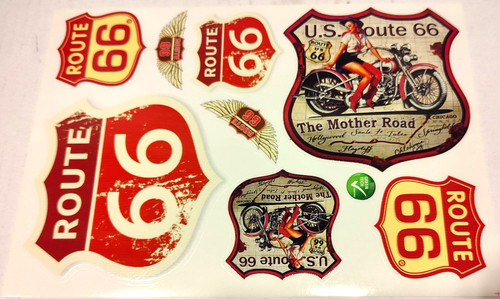 Set sticker route for - route, 66