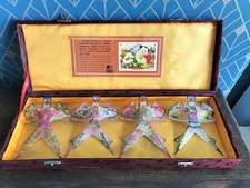 Rare Chinese Folk Culture Weifang Mini Kites Set of 4 Boxed Unique Art Colourful