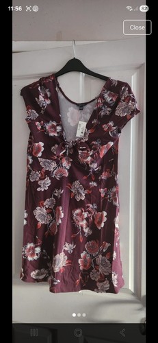 Maroon short dress - short,