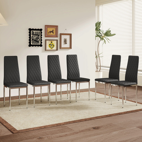 Set modern dining chairs - 6,
