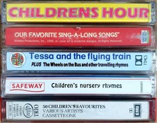 5 x Childrens Cassette Tapes:-