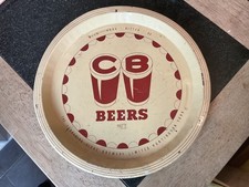 CB Yorkshire clubs brewery,Huntingdon,vintage,metal beer tray,fair condition