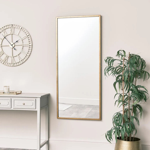 Large gold rectangle - gold, mirror