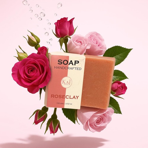 Kaj organics rose clay soap - kaj,
