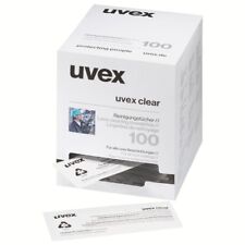 Lens Cleaning Wipes Uvex Glasses Cleaning Wipes Silicone-Free. 100 wipes per box